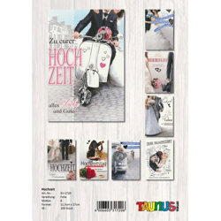 Hochzeitskarten - 100 Stück - 6 Motive