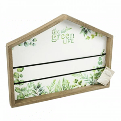 Card holder house Green Life 32 cm