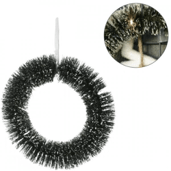 Christmas wreath LED on battery snow 40 cm