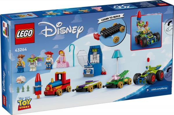 LEGO&reg; Disney Pixar 43264 - Partyzug und das Auto RC aus Toy Story (206 Teile)