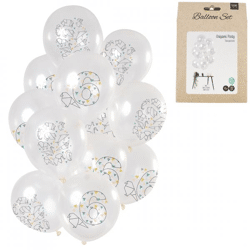 Balloons Origami numeral 6 years 30 cm set of 12