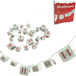 Noor Living Adventskalender Girlande Geschenkboxen 4 m