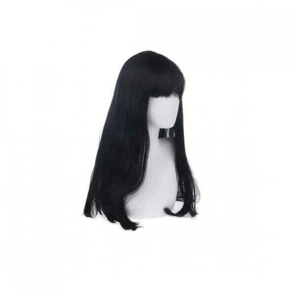Perücke lang schwarz Einheitsgröße