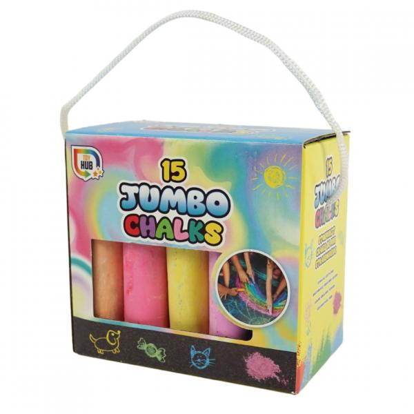 Pflasterkreide Jumbo 9,5 cm 15 Stück