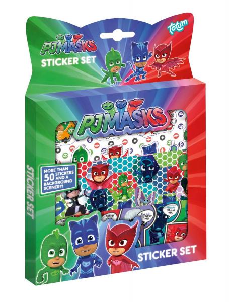PJ Masks - Sticker-Set mit &uuml;ber 50 Stickern