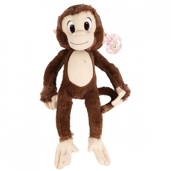 Soft toy monkey 55 cm 2 assorted