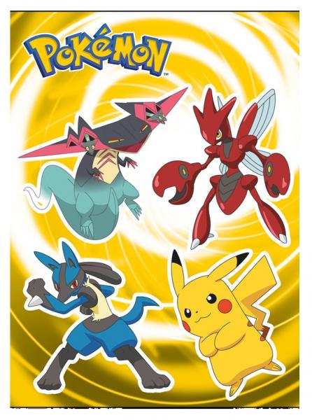 Pok&eacute;mon - A5 Notizbuch - 4-fach sortiert - 16 Bl&auml;tter