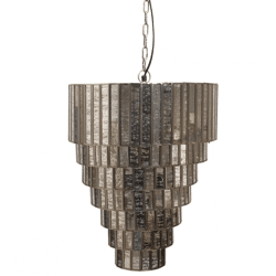 PTMD pendant lamp Ceylin silver color 51 cm