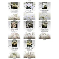 Funeral card - 100 pieces - 8 motifs