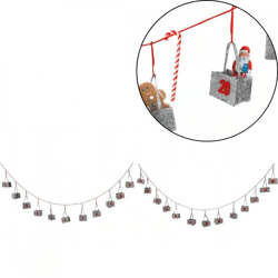 Adventskalendertüten Filz grau 5 Meter