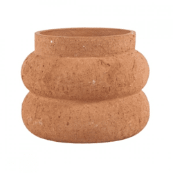 Flower pot Bubble rust-colored 22 cm