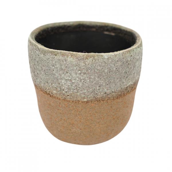 Flower Pot Ceramic brown 12 cm 4 assorted