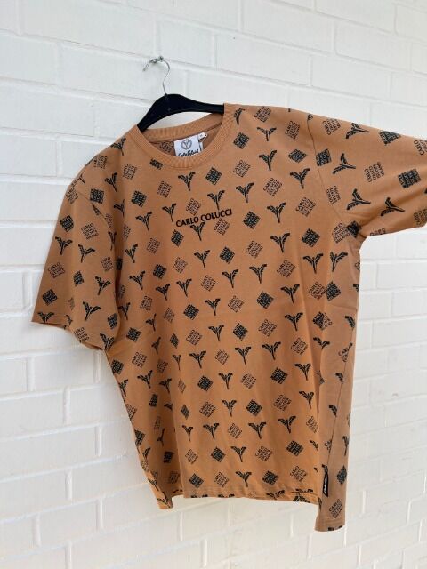 Carlo Colucci Tshirt  Kollektion  09/25 Uvp 99,95€ schwarz weiß braun oversize