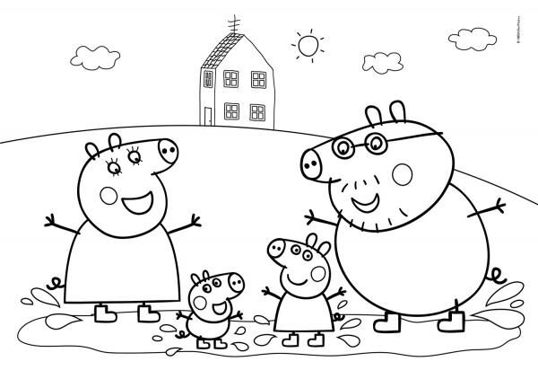 Clementoni 26096 - 60 Teile Double Face Puzzle - Peppa Pig