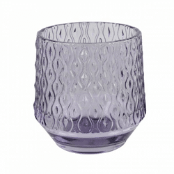 Countryfield tea light holder Cynthia L purple 9.5 cm