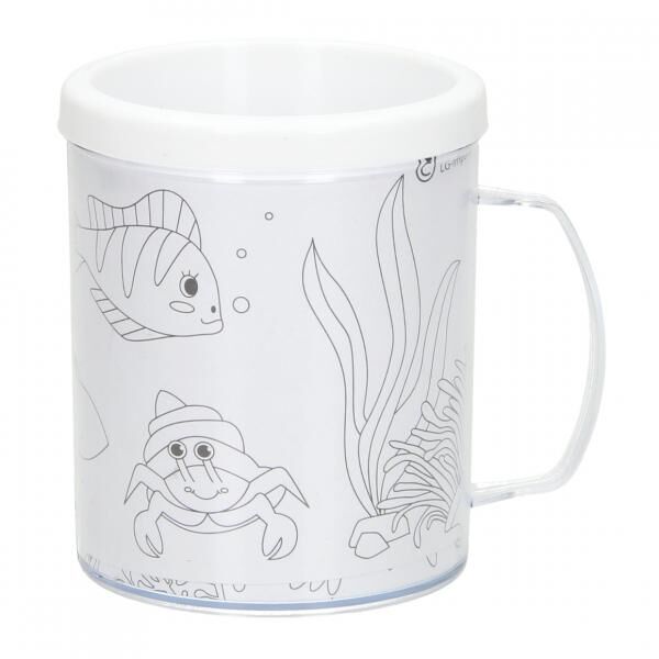 Färbe deine eigene Tasse Meerestiere 250 ml