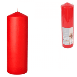 Gala stump candle red 7.8 x 29 cm