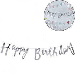 Ginger Ray Schriftzug Girlande Happy Birthday 1,5 m