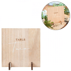 Ginger Ray table number decoration Wedding wood 12 pieces