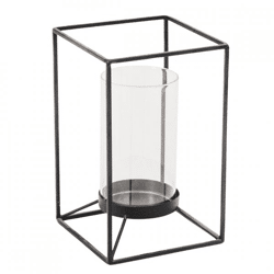 Housevitamin Laterne schwarz 25 cm