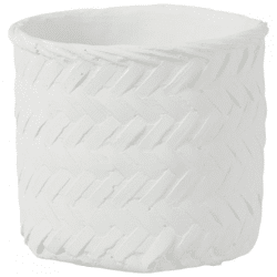 J-Line Blumentopf weiß 25 cm