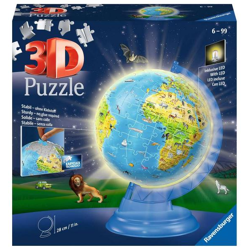 Kinderglobus mit Licht - 3D Puzzle-Ball 180 Teile
