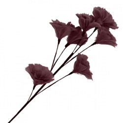 Artificial Feather branch flowers bordeaux 95 cm