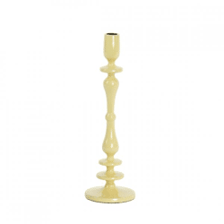 Light and Living candlestick Yahvi gloss yellow 35 cm