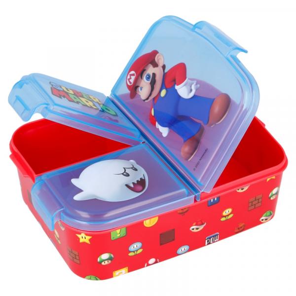 Nintendo: Super Mario - Brotbox mit 3 F&auml;chern