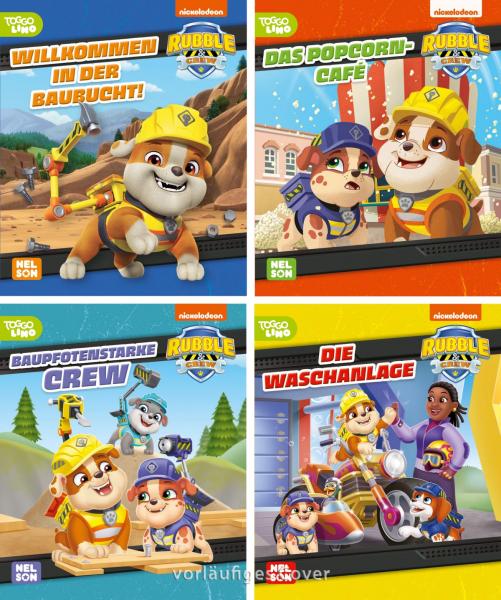 Paw Patrol - Rubble & Crew 1-4 - 24 Mini-B&uuml;chlein im Display