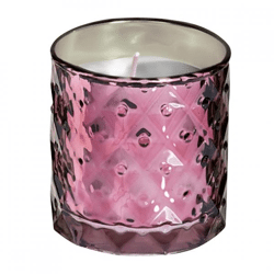 (R) Spaas candle in glass pink 7.5 cm