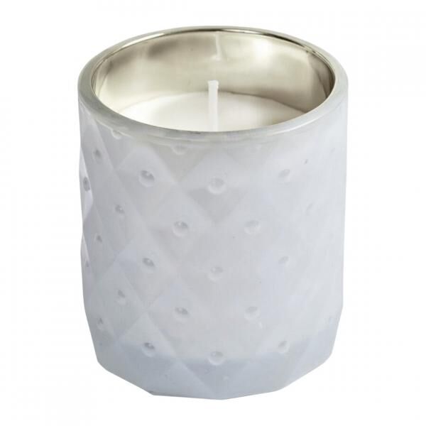 (R) Ersatzkerze in Glas weiß 7,5 cm