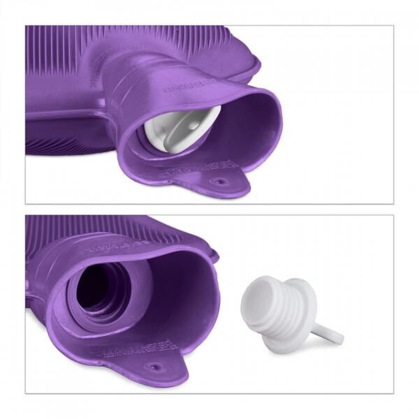 Relaxdays Heißwasserkanne lila 2 L