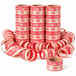 Serpentines kiss/love 4 meters set of 3