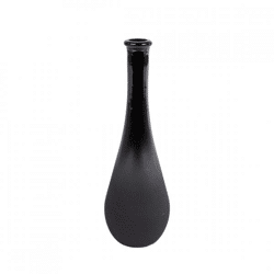 Vase Lagrima Glas schwarz 18 cm