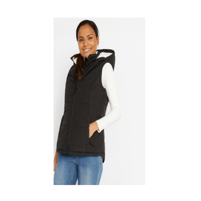 Versandhaus Teddy Westen Gefütterte Übergangsweste Freizeit Winter Mode Fashion Bekleidung Damen Frauen Plüschweste Restposten