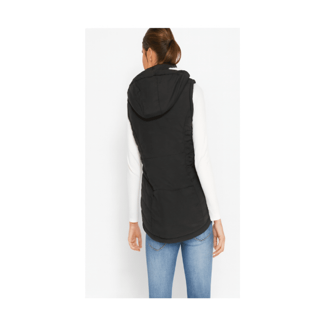 Versandhaus Teddy Westen Gefütterte Übergangsweste Freizeit Winter Mode Fashion Bekleidung Damen Frauen Plüschweste Restposten