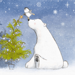 20 napkins / Napins 33 x 33 cm - Winter Friendship - Christmas