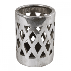 Countryfield tea light holder Dassel M silver 16 cm