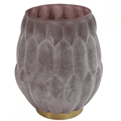 Countryfield theelichthouder Frosty paars 19 cm