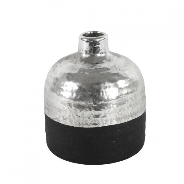 Countryfield Vase Terri S schwarz/silber 13 cm