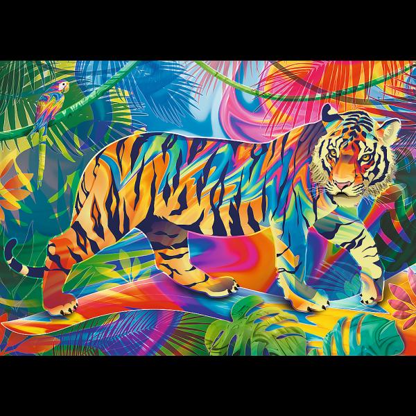 Color splash tiger - UFT Puzzle 500 pieces