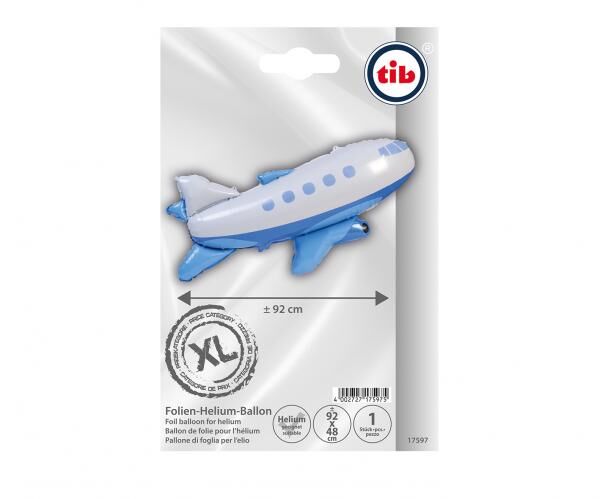 Folienballon "Flugzeug" - 92 cm
