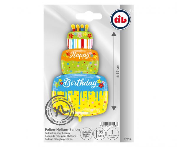Folienballon "Torte" - 95 cm