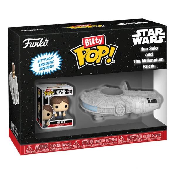 Funko 83623 - Bitty Pop! Rides - Han Solo and Millenium Falcon