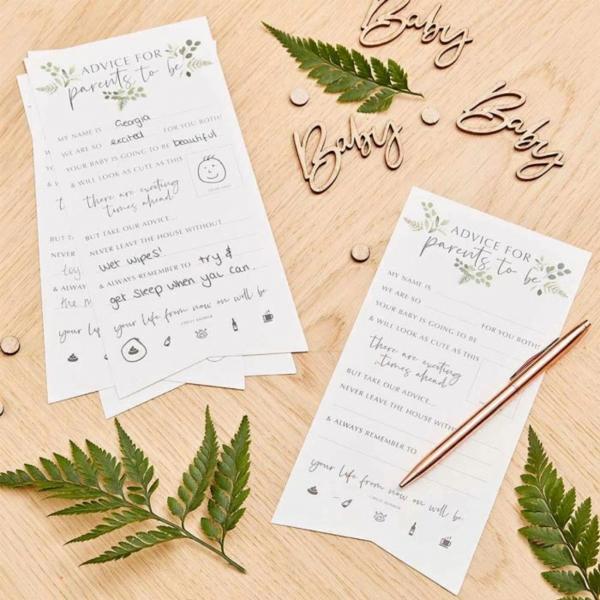 Ginger Ray Ausfüllkarten Baby Shower Satz von 10