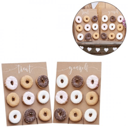 Ginger Ray Tischdekoration Donut Wall rustikal 42 cm 2er Set