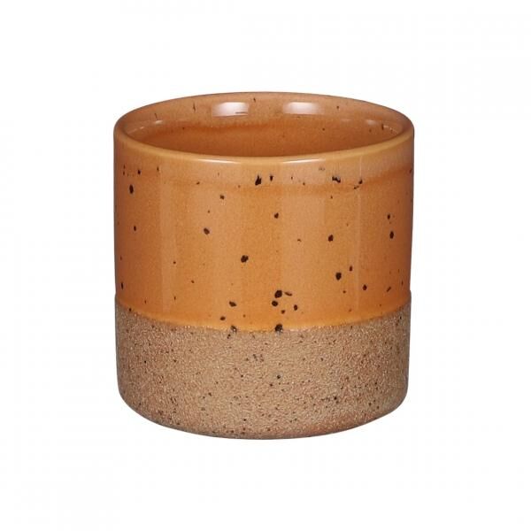 Glimmer Blumentopf Lago braun 11 cm