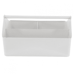 Housevitamin opbergbak metaal wit 30 cm