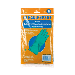 Industrial glove type A green chemical-resistant work protection nitrile